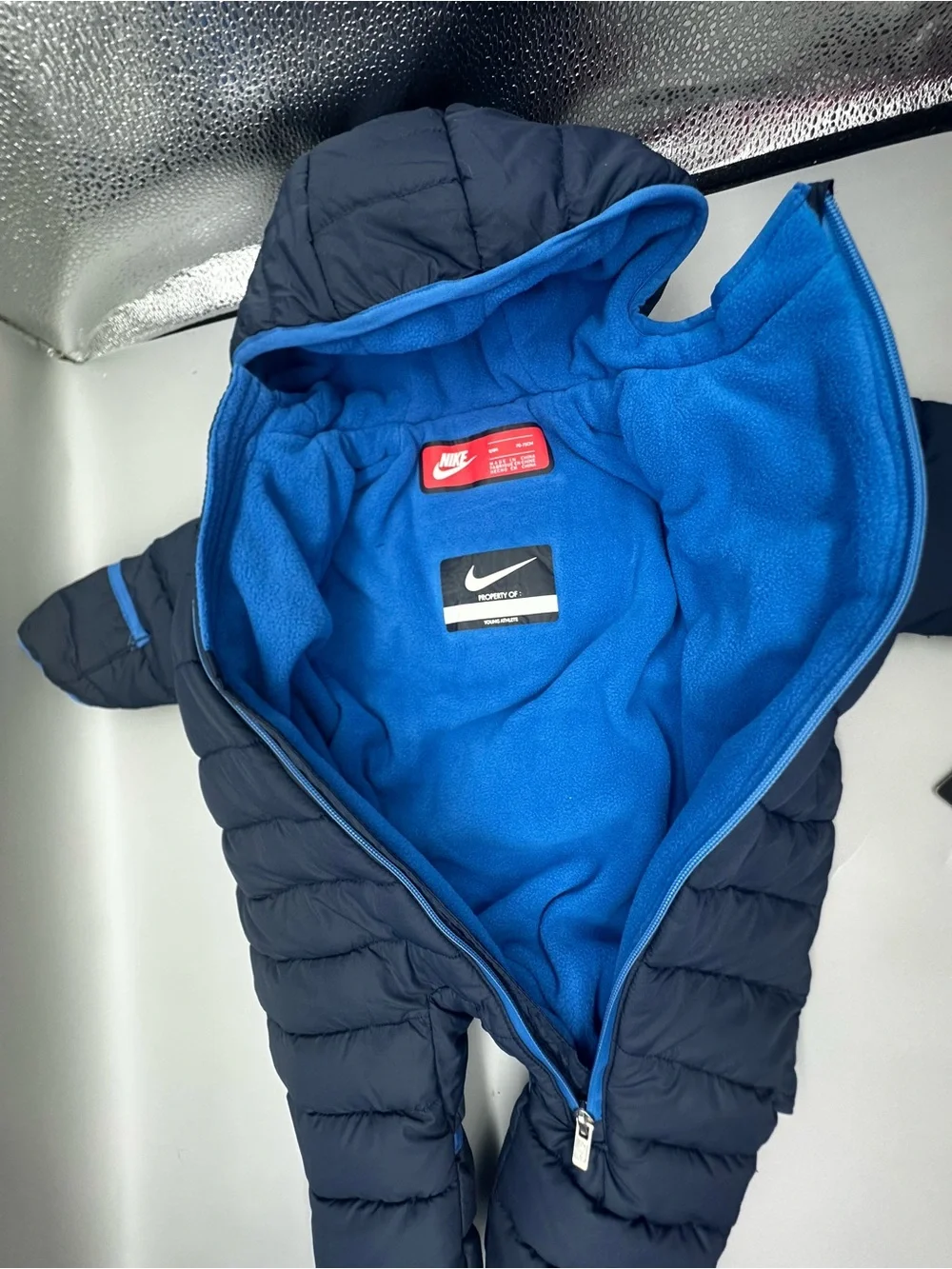Nike infant baby quilted puffer snowsuit